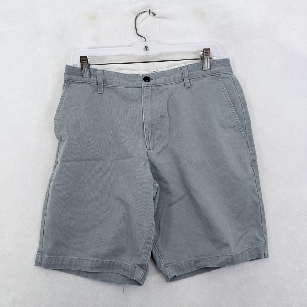 Dockers Chino Short Mens 31 Gray Preppy Casual